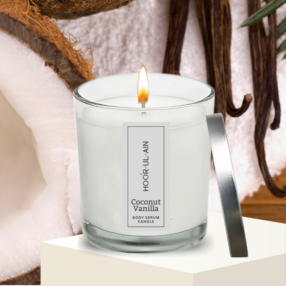 Body Serum Candles - Candles Botanical Oil - 100% Soy Wax & Essential Oil Infused (Medium Container)