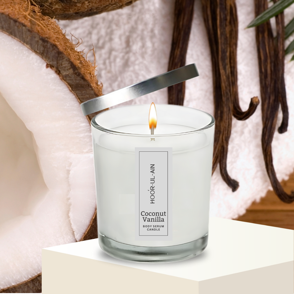 Body Serum Candles - Candles Botanical Oil - 100% Soy Wax & Essential Oil Infused (Small Container)