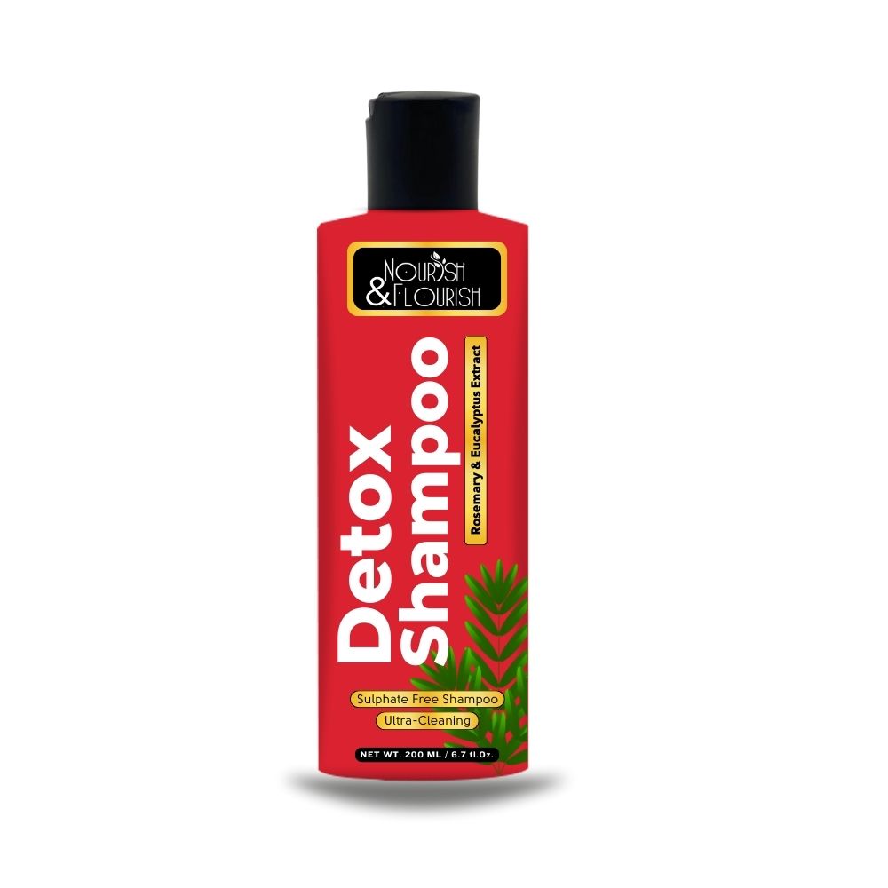 DETOX SHAMPOO -Revitalize and Refresh Shampoo for Hair and Scalp with Rosemary & Eucalyptus Extracts
