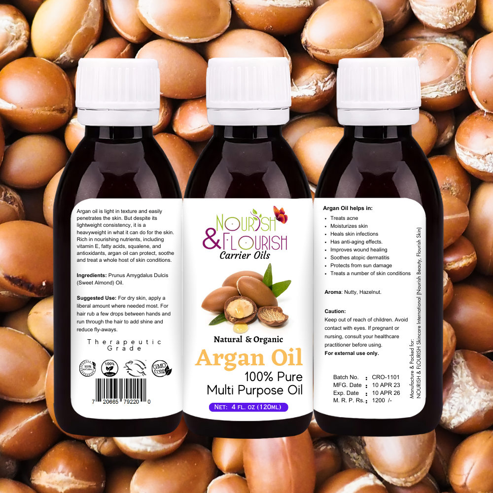 Natural Oils - Carrier Oils - Therapeutic Grade 120 ML