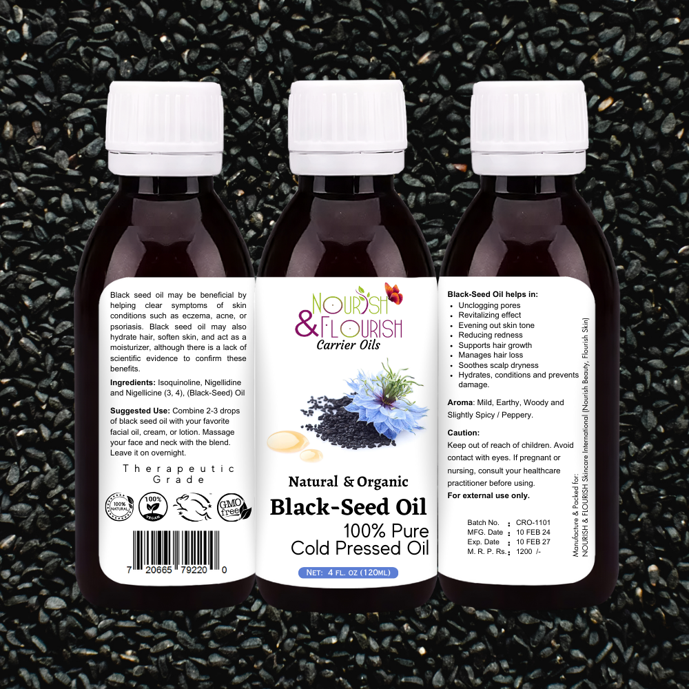 Natural Oils - Carrier Oils - Therapeutic Grade 120 ML