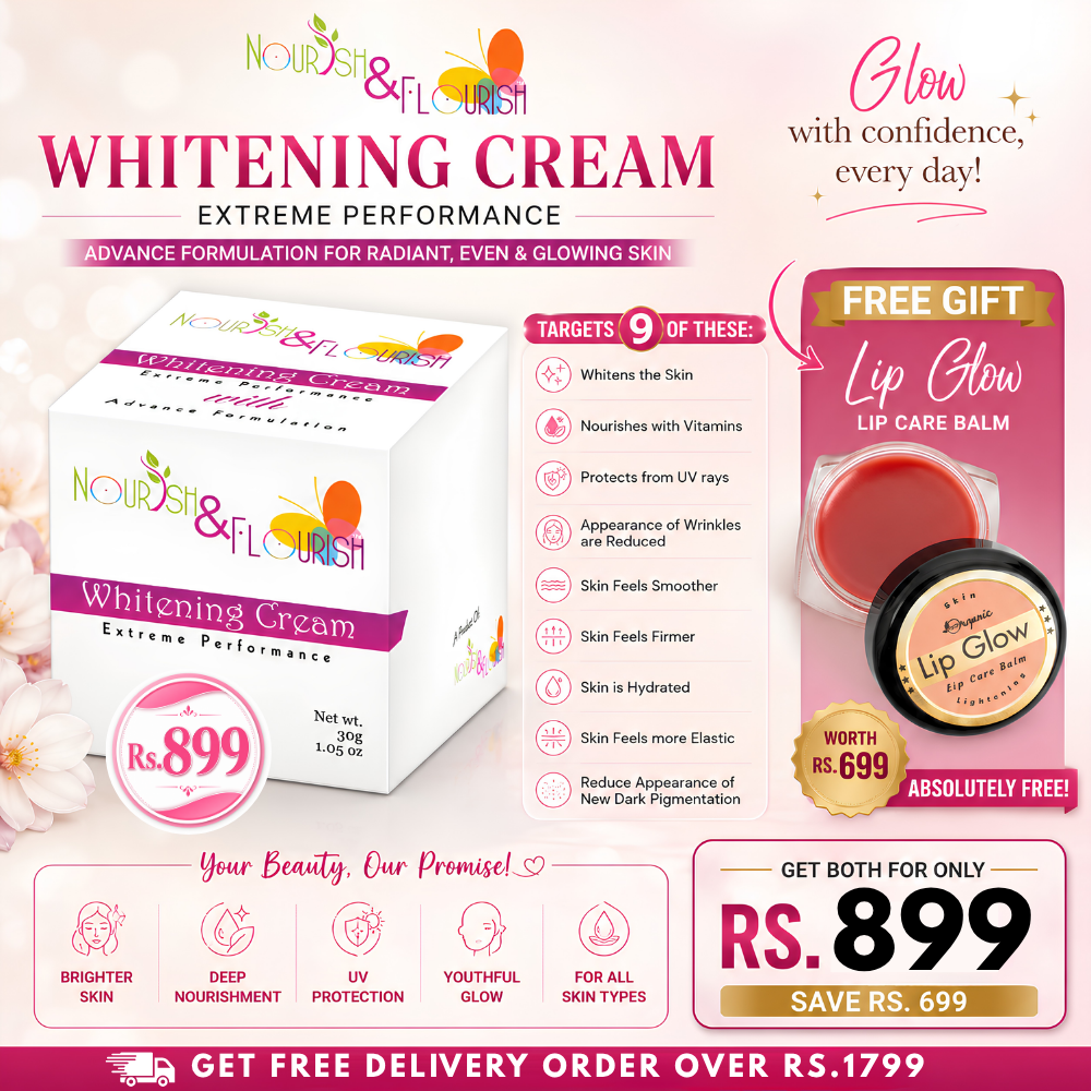 N&F Whitening Cream with FREE Organic Lip Repair Balm Worth Rs.699
