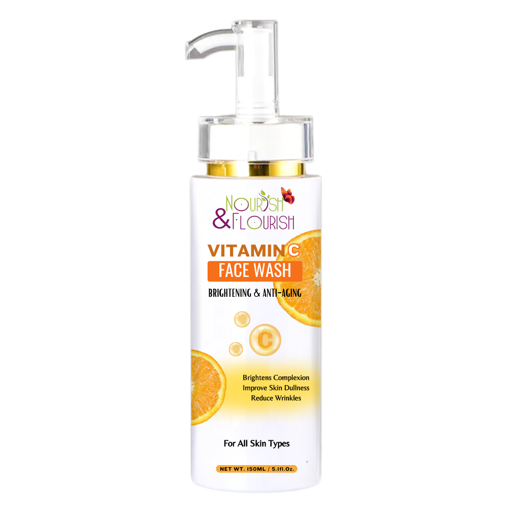 Nourish & Flourish Vitamin-C Face wash - Radiant Glow Face wash for Brighter Skin