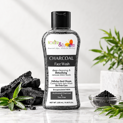 Charcoal Face Wash with Activated Charcoal & Tea Tree | Deep Cleansing Face Wash ( Coming Soon)