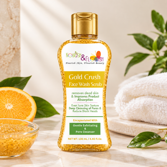 Gold Crush Face Wash Scrub with Gentle Exfoliants | Deep Cleansing & Pore Care (Coming Soon)