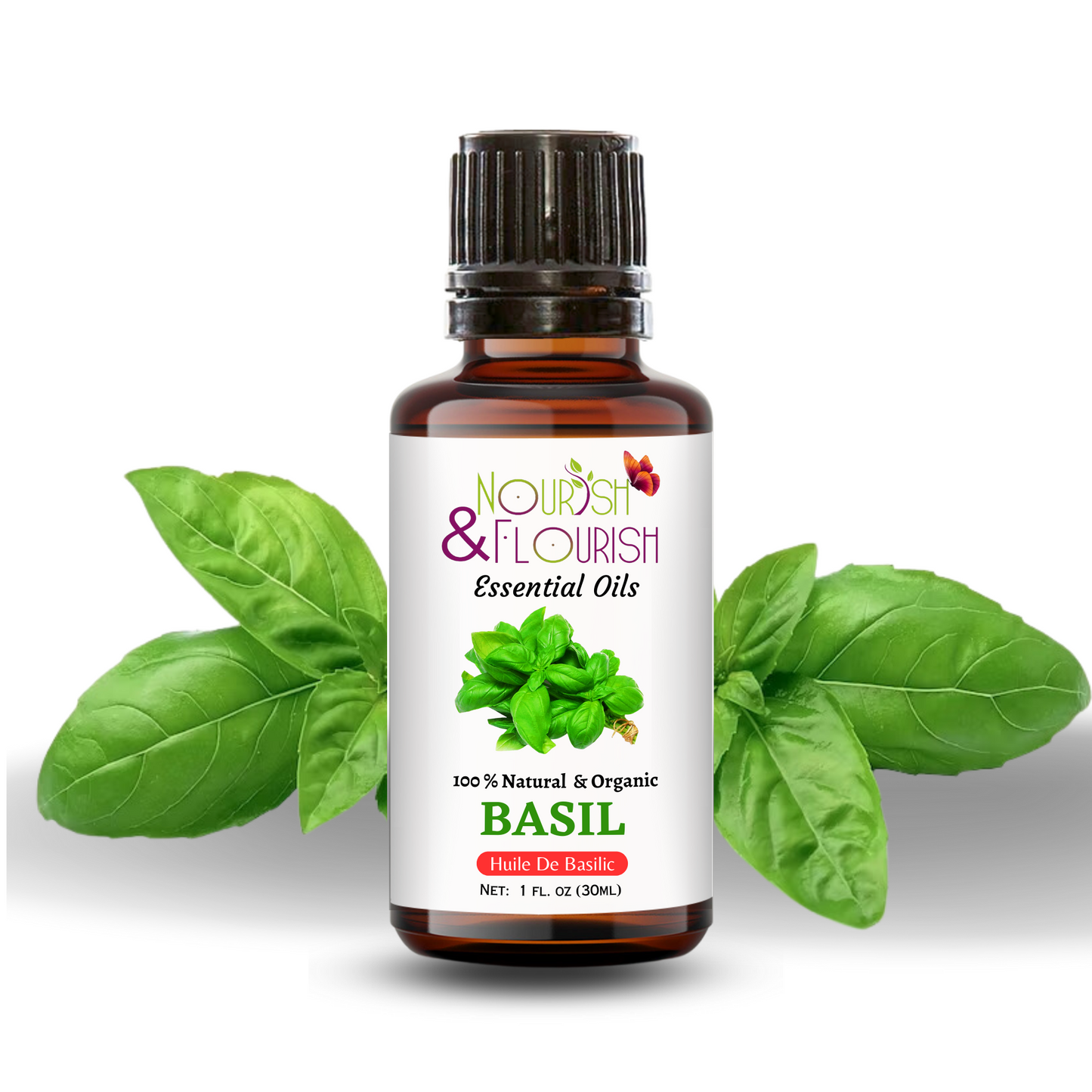 Basil Essential Oil 1 FL Oz 30 ml
