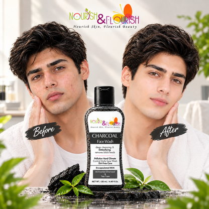 Charcoal Face Wash with Activated Charcoal & Tea Tree | Deep Cleansing Face Wash ( Coming Soon)