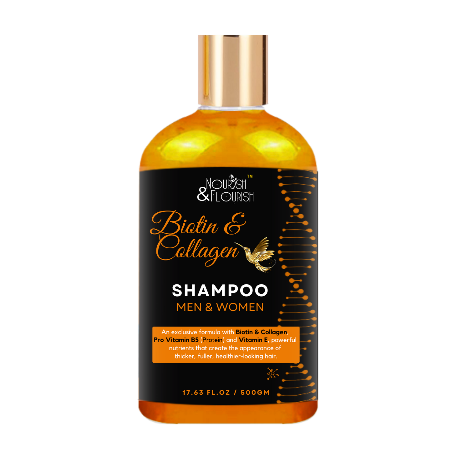 شامبو البيوتين والكولاجين من إن آند إف - شامبو البيوتين والكولاجين مع فيتامين ب3 - شامبو البيوتين والكولاجين في باكستان لشعر الرجال والنساء 500 مل