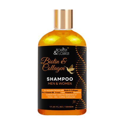 شامبو البيوتين والكولاجين من إن آند إف - شامبو البيوتين والكولاجين مع فيتامين ب3 - شامبو البيوتين والكولاجين في باكستان لشعر الرجال والنساء 500 مل