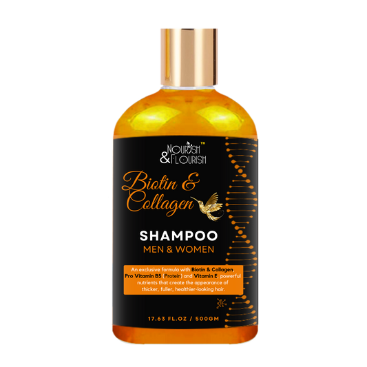 شامپو بیوتین و کلاژن نوریش اند فلوریش 500 میلی لیتر