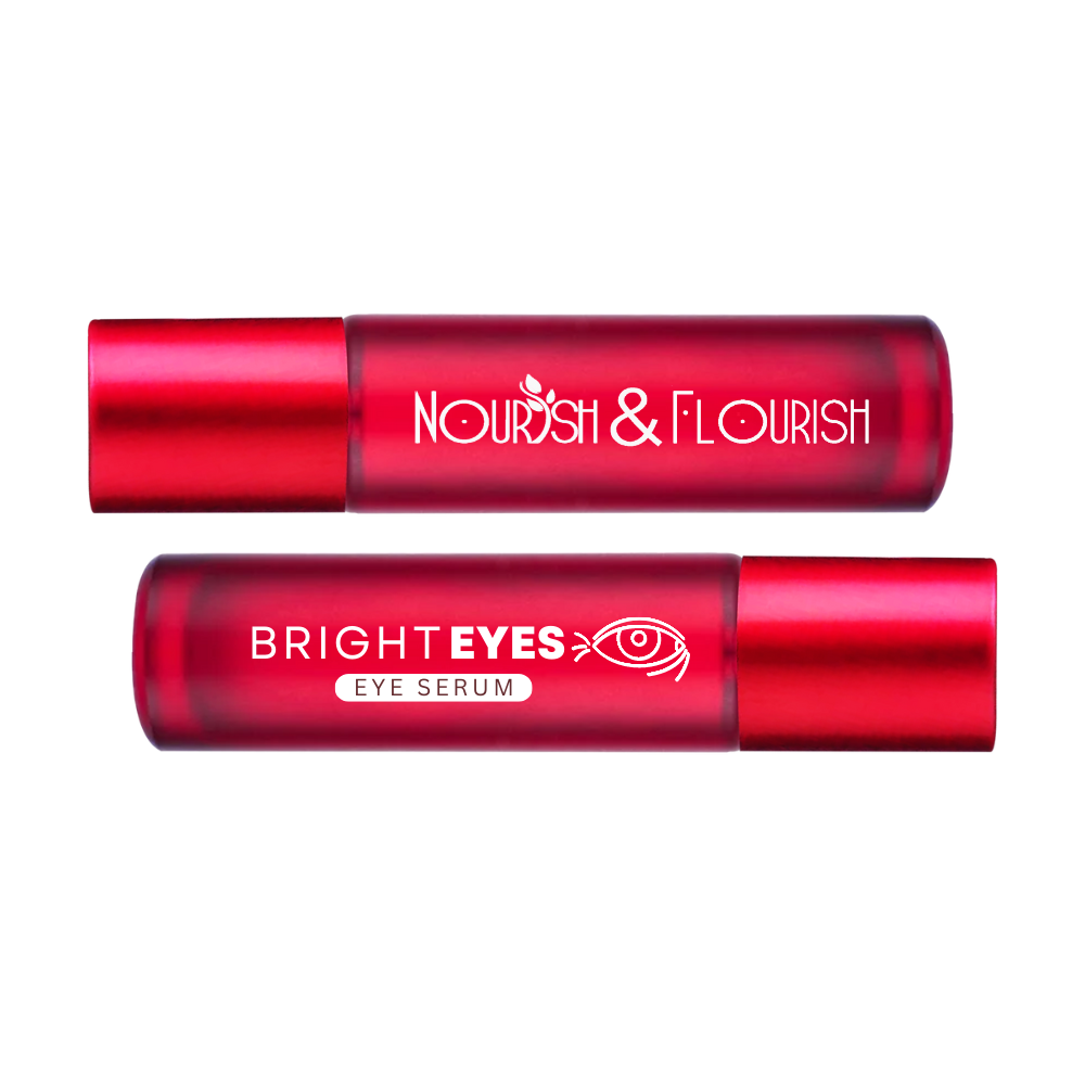 Nourish & Flourish Bright Eyes (Eye Serum)  - Under Eye Serum for Dark Circles - Eye Dark Circle Serum