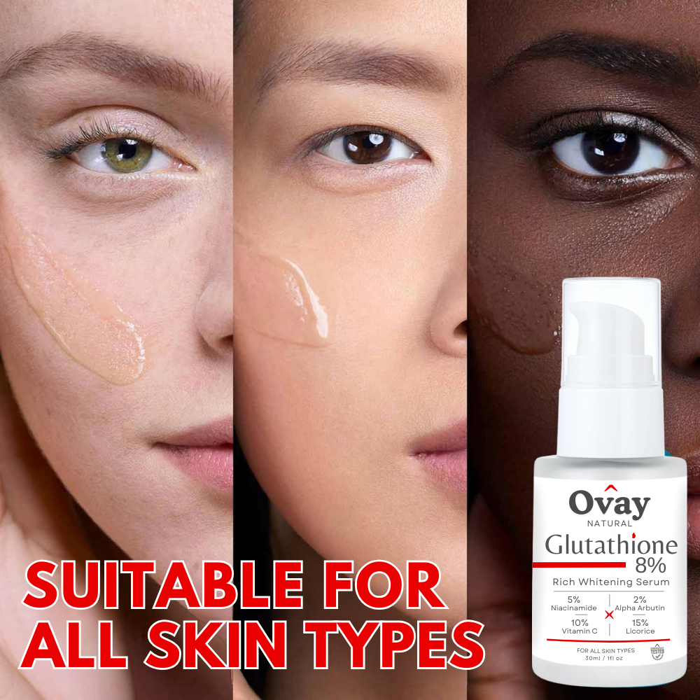 Ovay Natural Glutathione 8% Serum – Advanced Brightening & Antioxidant Care 30ML
