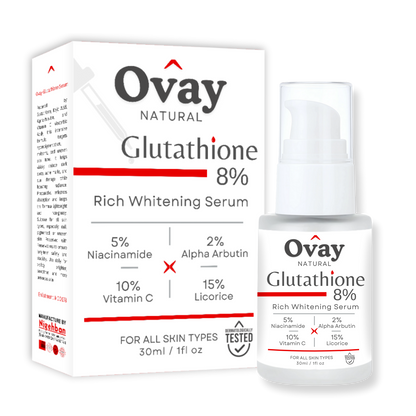 Ovay Natural Glutathione 8% Serum – Advanced Brightening & Antioxidant Care 30ML