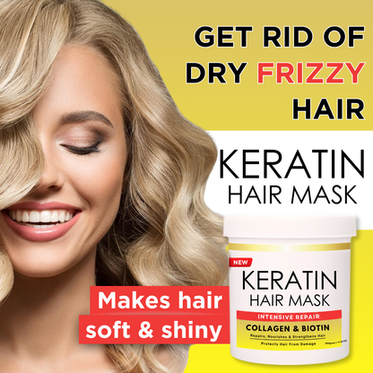 Keratin Repair Hair Mask – Deep Conditioning, Frizz Control & Damage Recovery