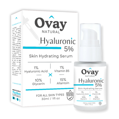 Ovay Natural Hyaluronic 5% Serum – Deep Hydration & Skin Plumping Care 30ML