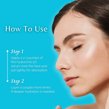 Ovay Natural Hyaluronic 5% Serum – Deep Hydration & Skin Plumping Care 30ML