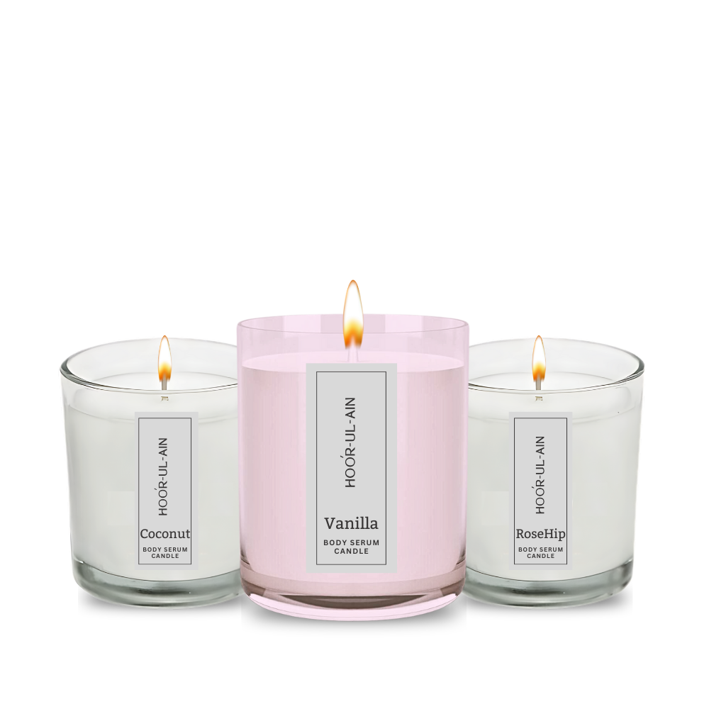 Body Serum Candles - Candles Botanical Oil - 100% Soy Wax & Essential Oil Infused