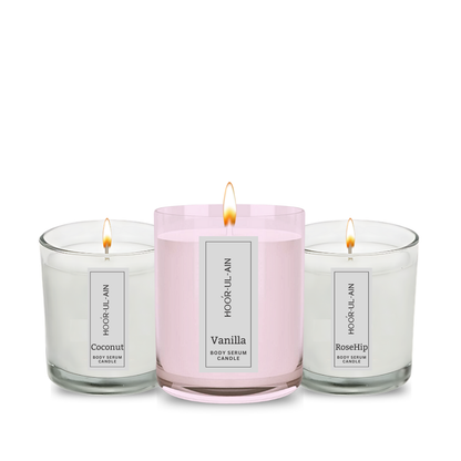 Body Serum Candles - Candles Botanical Oil - 100% Soy Wax & Essential Oil Infused