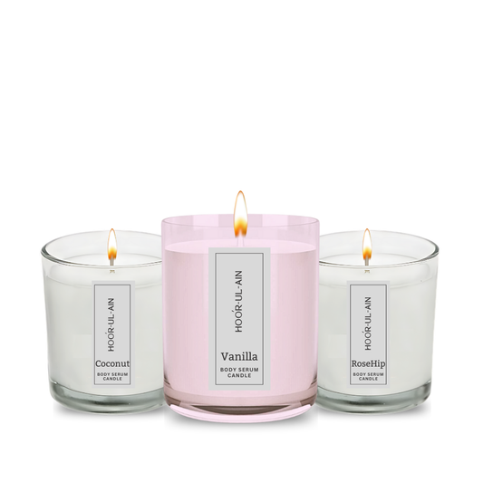 شمع سرم بدن - روغن گیاهی شمع - 100% موم سویا و اسانس تزریقی