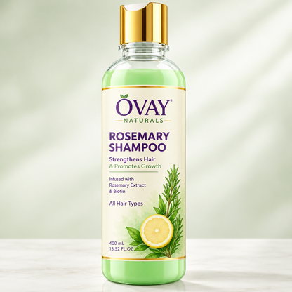 Ovay Naturals Rosemary Shampoo with Biotin – Strengthening & Hair Growth Care, 400ml