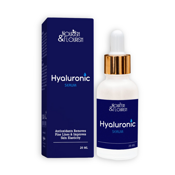 Nourish & Flourish Hyaluronic Serum - Hydrating Skin Tightening Serum
