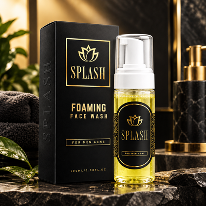 SPLASH Men's Acne Control Foaming Face Wash 100ml | Men's Facial Cleanser