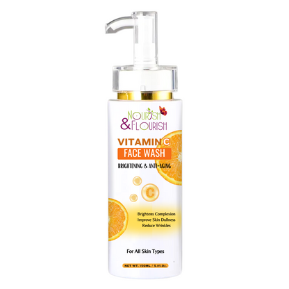Nourish & Flourish Vitamin-C Face wash - Radiant Glow Face wash for Brighter Skin