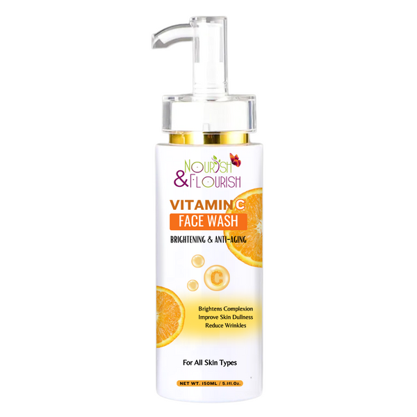 Nourish & Flourish Vitamin-C Face wash - Radiant Glow Face wash for Brighter Skin