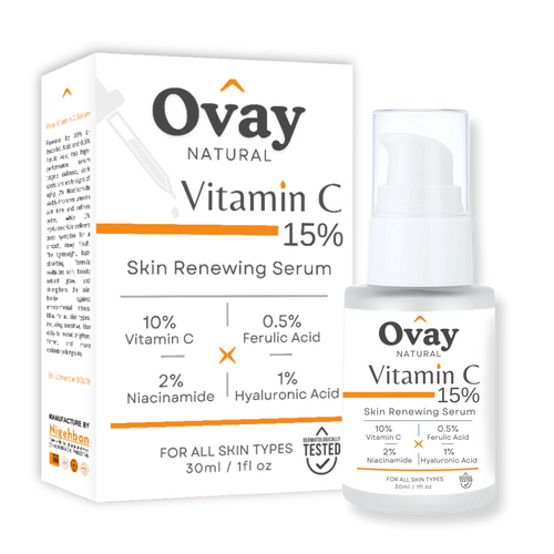 Ovay Natural Vitamin C 15% Serum – Brighten, Firm & Protect Your Skin 30ML