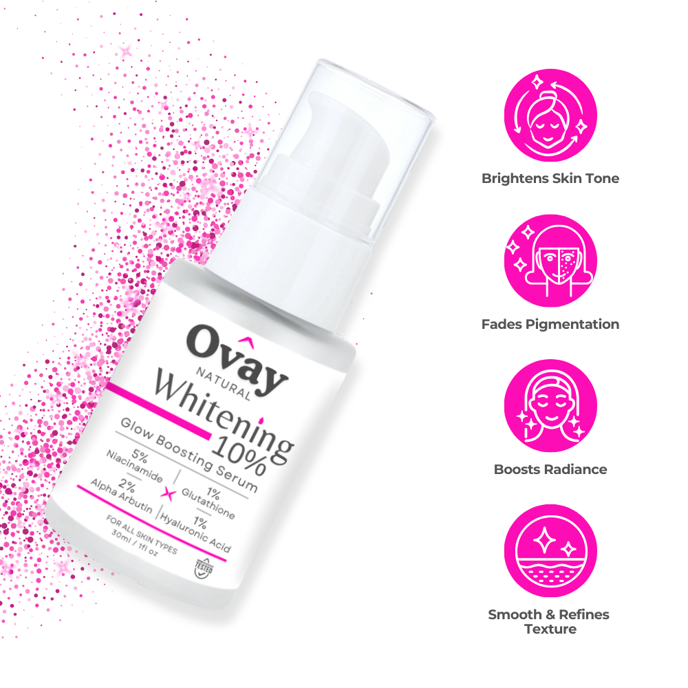 Ovay Natural Whitening 10% Serum – Brighten & Even Skin Tone Naturally 30ML