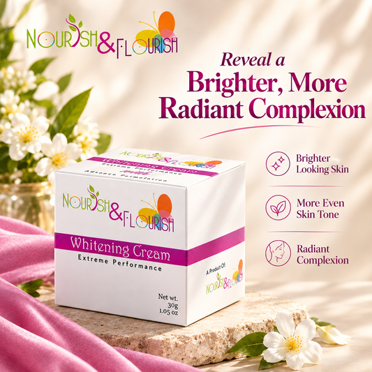 Nourish & Flourish Whitening Cream | Best Whitening Cream - Glowing Cream - Brightening Cream
