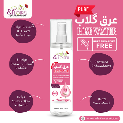 Arq e Gulab (Rose water)  - Rosewater 100% Natural - Rosewater for all skin types - Rosewater Preservatives Free
