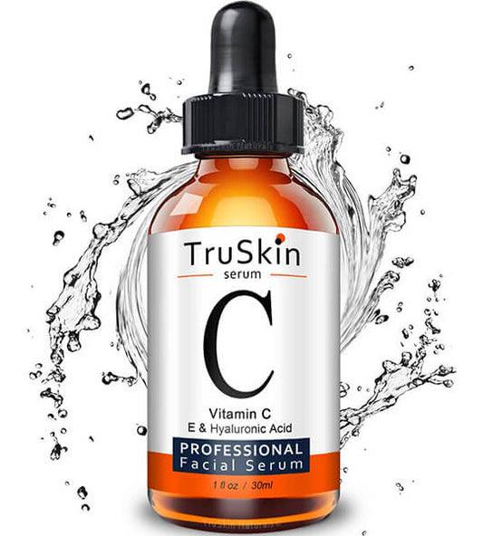 Tru Skin Vitamin C Serum for Face, Topical Facial Serum with Hyaluronic Acid.