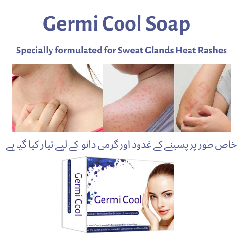 Soap for sweat glands and heat rahes