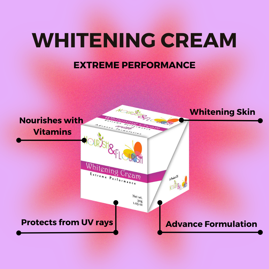 Nourish & Flourish Whitening Cream - Glowing Cream - Brightening Cream